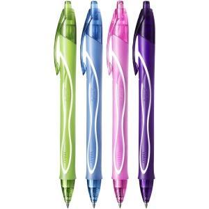 Bic Gel-Ocity Quick Dry Pack de 12 Boligrafos de Gel Retractil  - Punta Media de 0.7 mm - Tinta de Gel - Anti-Manchas - Secado Ultra Rapido - Colores Surtidos
