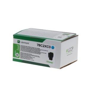 Original Lexmark CS421-CS521-CS622-CX421-CX522-CX622-CX625 Cyan Cartucho de Toner - 78C2XC0-78C2XCE