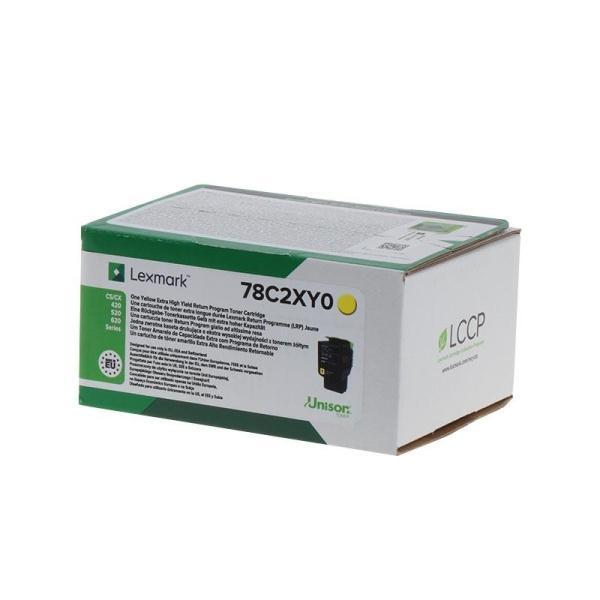 Original Lexmark CS421-CS521-CS622-CX421-CX522-CX622-CX625 Amarillo Cartucho de Toner - 78C2XY0-78C2XYE