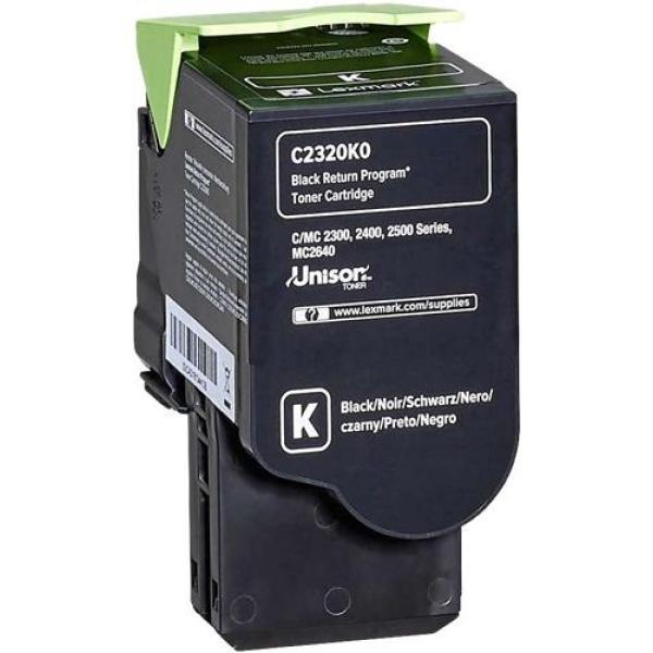 Original Lexmark C2325-C2425-C2535-MC2325-MC2425-MC2535-MC2640 Negro Cartucho de Toner - C2320K0