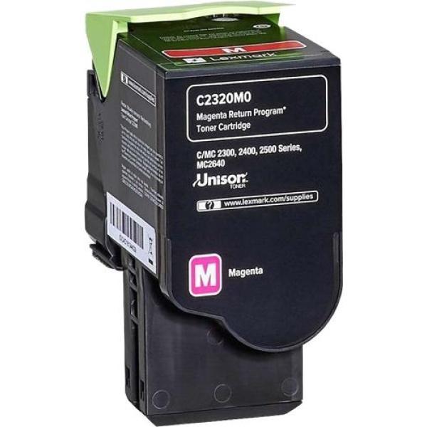 Original Lexmark C2325-C2425-C2535-MC2325-MC2425-MC2535-MC2640 Magenta Cartucho de Toner - C2320M0