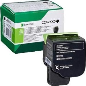 Original Lexmark C2425-C2535-MC2425-MC2535-MC2640 Negro Cartucho de Toner - C242XK0