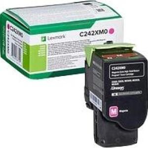 Original Lexmark C2425-C2535-MC2425-MC2535-MC2640 Magenta Cartucho de Toner - C242XM0