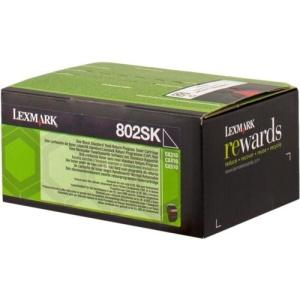 Original Lexmark CX310-CX410-CX510 Negro Cartucho de Toner - 80C2SK0-80C2SKE-802SK