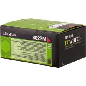 Original Lexmark CX310-CX410-CX510 Magenta Cartucho de Toner - 80C2SM0-80C2SME-802SM