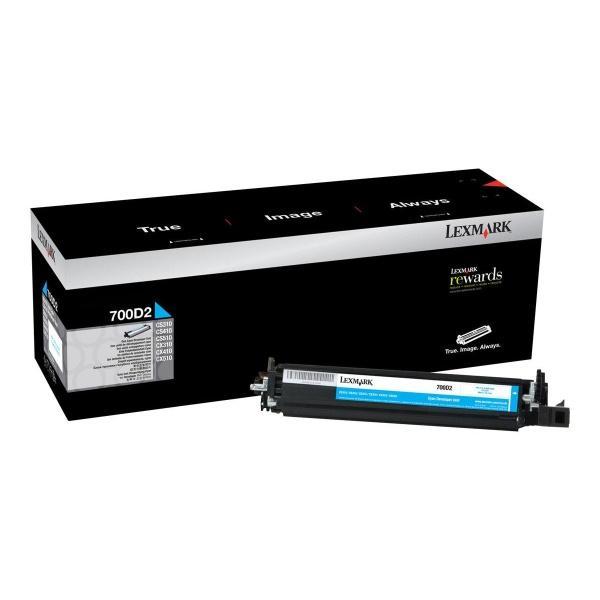 Original Lexmark CS310-CS410-CS510-CX310-CX410-CX510 Cyan Revelador - 70C0D20-700D2