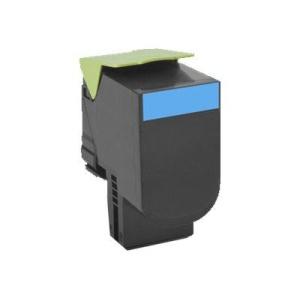 Original Lexmark CX410-CX510 Cyan Cartucho de Toner - 80C2HC0-80C2HCE-802HC