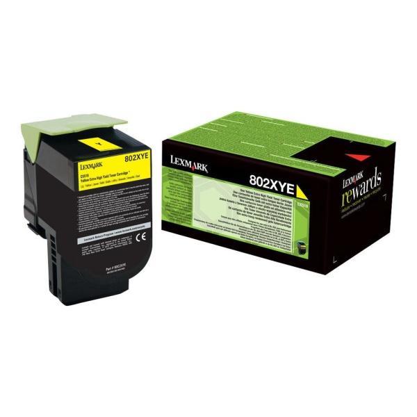 Original Lexmark CX510 Amarillo Cartucho de Toner - 80C2XY0-80C2XYE-802XY