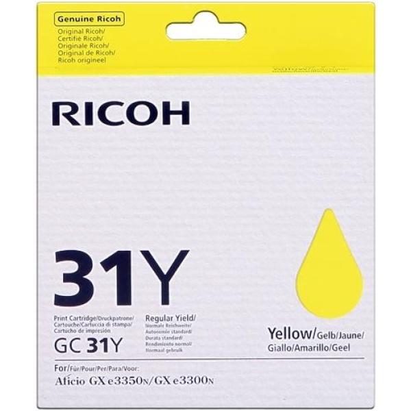 Original Ricoh GC31Y Amarillo Cartucho de Gel - 405691