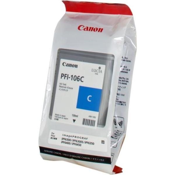 Original Canon PFI106 Cyan Cartucho de Tinta - PFI106C/6622B001