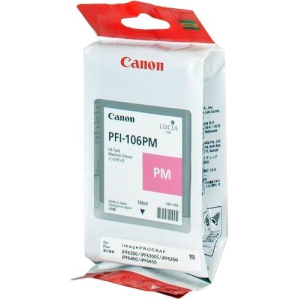 Original Canon PFI106 Magenta Photo Cartucho de Tinta - PFI106MC/6626B001