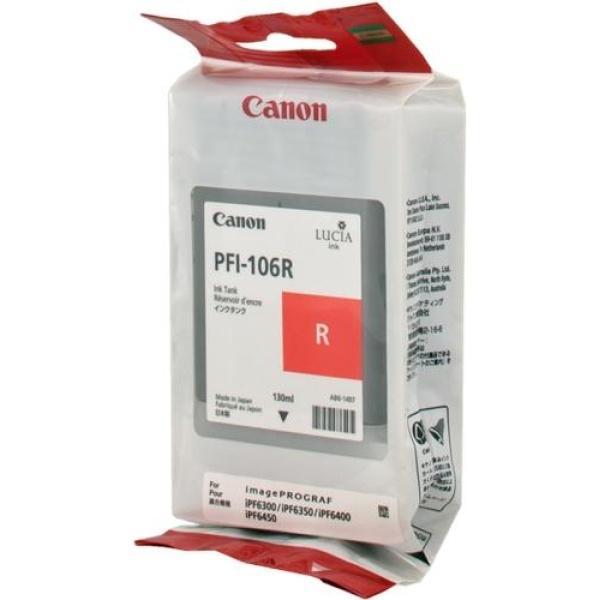 Original Canon PFI106 Rojo Cartucho de Tinta  - PFI106R/6627B001