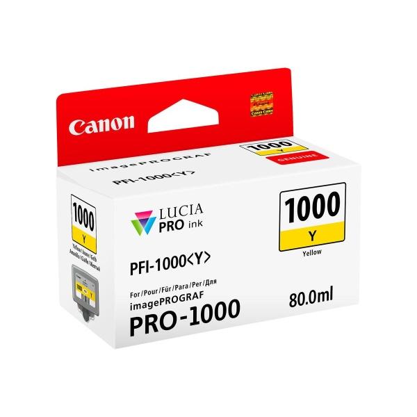 Original Canon PFI1000 Amarillo Cartucho de Tinta - PFI1000Y/0549C001