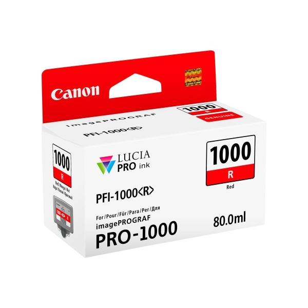 Original Canon PFI1000 Rojo Cartucho de Tinta - PFI1000R/0554C001