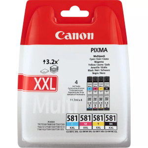 Original Canon CLI581XXL Pack de 4 Cartuchos de Tinta es - 1998C005