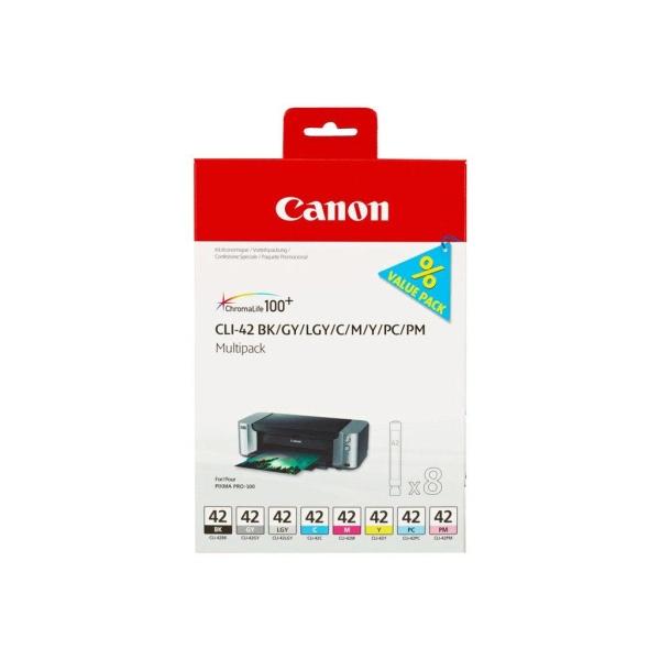 Original Canon CLI42 Pack de 8 Cartuchos de Tinta es - 6384B010