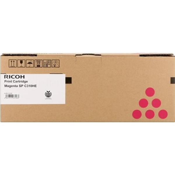 Original Ricoh Aficio SPC231 SPC232 SPC242 SPC310 SPC311 SPC312 SPC320 SPC342 Magenta Cartucho de Toner - 407636 406481 SPC310M