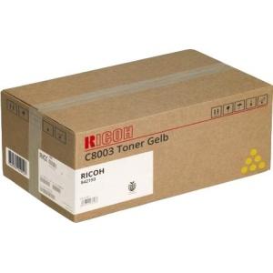 Original Ricoh Aficio MPC6503SP MPC8003SP IMC6500 IMC8000 Amarillo Cartucho de Toner - 842193 C8003Y