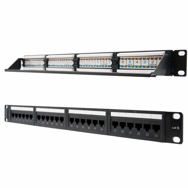 Nanocable Patch Panel 24 Puertos RJ45 Cat.6 UTP 19