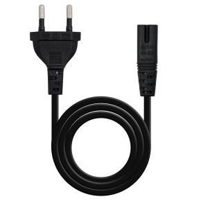 Nanocable Cable de Alimentacion Forma 8 CEE7 16 Macho a C7 Hembra 1.50m - Color Negro
