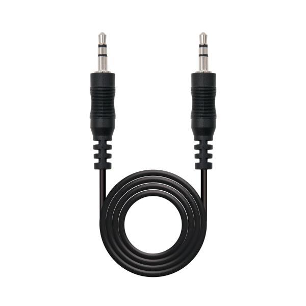 Nanocable Cable Audio Estereo Jack 3.5mm Macho a Jack 3.5mm Macho 3m - Color Negro