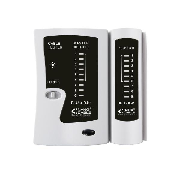 Nanocable Testeador para Cable RJ11 RJ12 RJ45