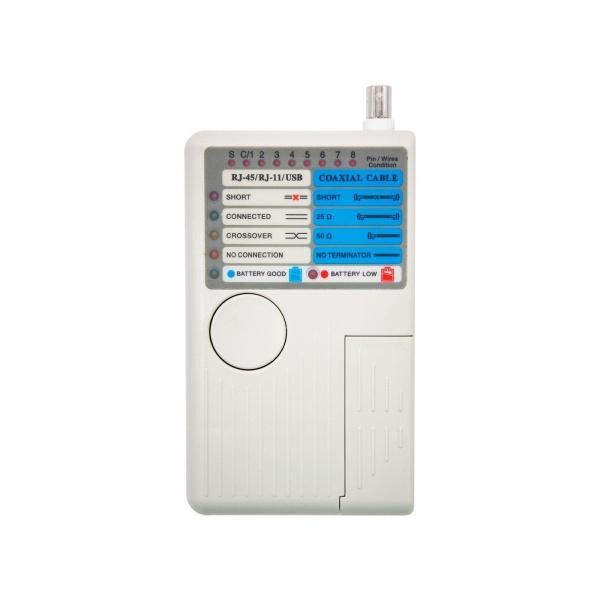 Nanocable Testeador para Cable RJ11 RJ12 RJ45, USB, Coaxial