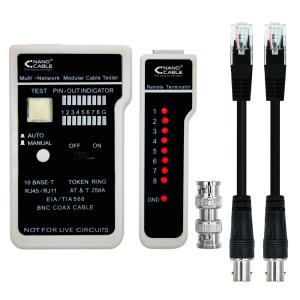 Nanocable Testeador para Cable RJ11 RJ12 RJ45, Coaxial