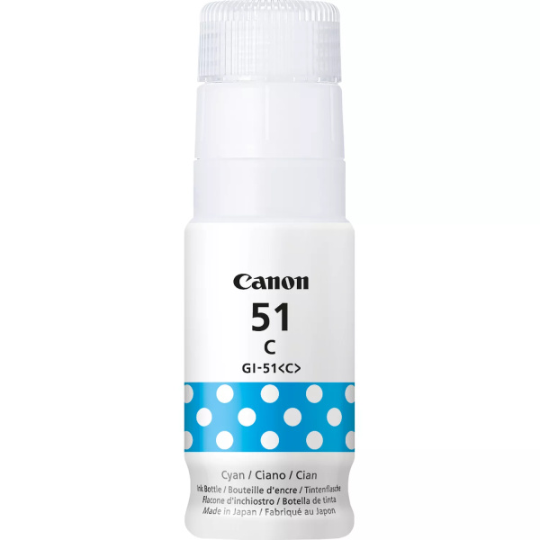 Original Canon GI51 Cyan Botella de Tinta - GI51C/4546C001