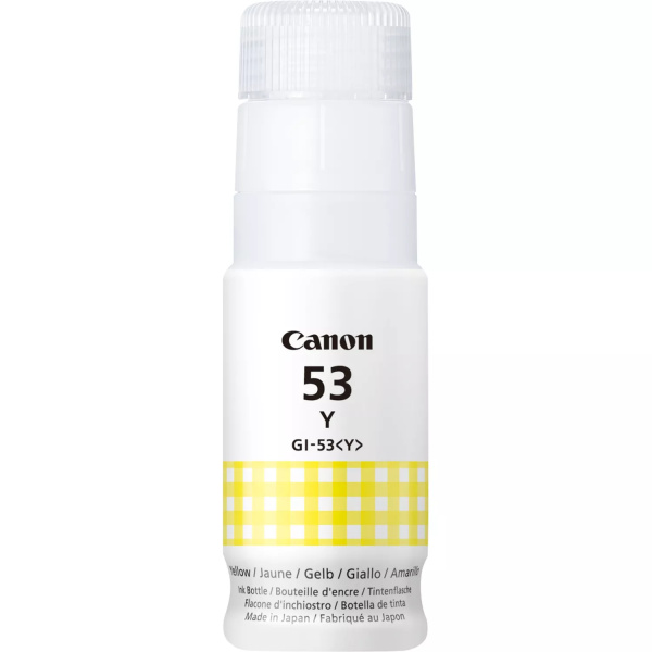 Original Canon GI53 Amarillo Botella de Tinta - GI53Y/4690C001
