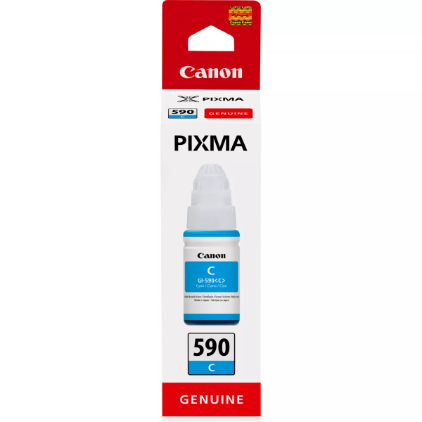 Original Canon GI590 Cyan Botella de Tinta - GI590C/1604C001