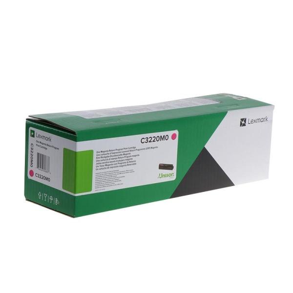 Original Lexmark C3324-C3326-MC3224-MC3326-MC3426 Magenta Cartucho de Toner - C3220M0