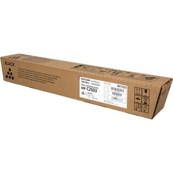 Original Ricoh Aficio MP-C2503SP MP-C2003SP MP-C2004SP MP-C2504SP Negro Cartucho de Toner - 841925 841918