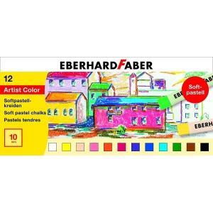 Staedtler 2430 Pack de 12 Tizas Pastel Suave - Exelentes para Mezclar Colores - Resistencia a la Luminosidad - Colores Surtidos