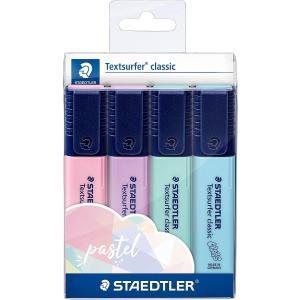 Staedtler Textsurfer Classic 364 Pack de 4 Marcadores Fluorescentes - Secado Rapido - Trazo 1 - 5mm Aprox - Colores Surtidos