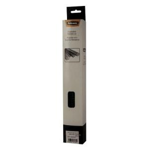 Fellowes Pack de 100 Espirales Metalicas 14mm - Hasta 100 Paginas - Color Negro