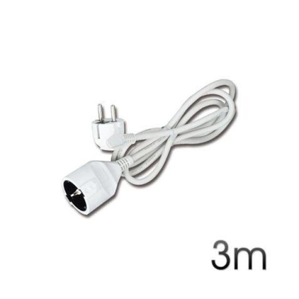 Cable de Alimentacion Alargador Macho a Hembra 3m