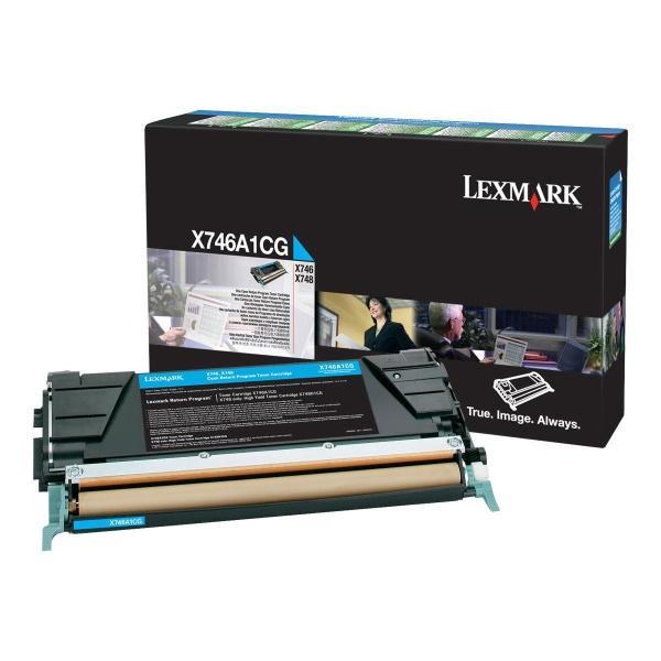 Original Lexmark X746-X748 Cyan Cartucho de Toner - X746A1CG