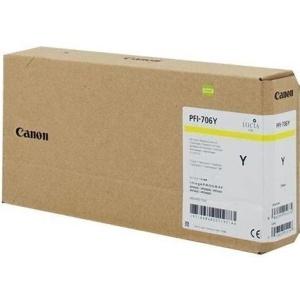 Original Canon PFI706 Amarillo Cartucho de Tinta  - 6684B001