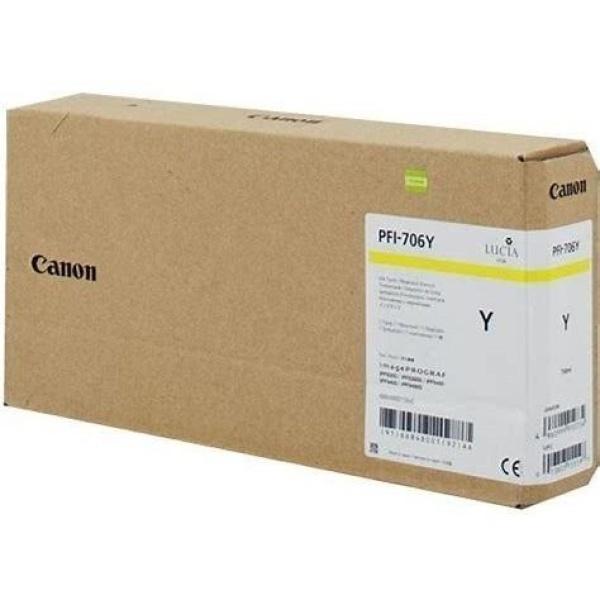 Original Canon PFI706 Amarillo Cartucho de Tinta - 6684B001