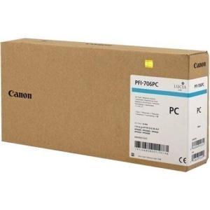 Original Canon PFI706 Cyan Photo Cartucho de Tinta  - 6685B001