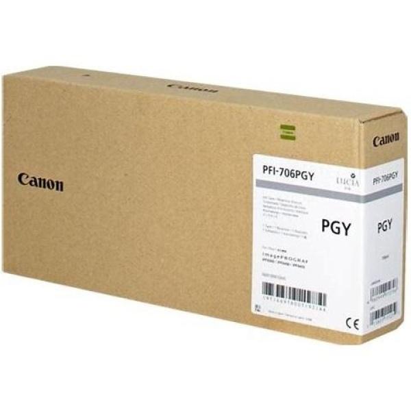 Original Canon PFI706 Gris Photo Cartucho de Tinta - 6691B001