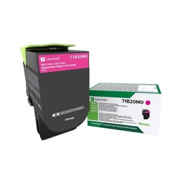 Original Lexmark CS317-CS417-CS517-CX317-CX417-CX517 Magenta Cartucho de Toner - 71B20M0
