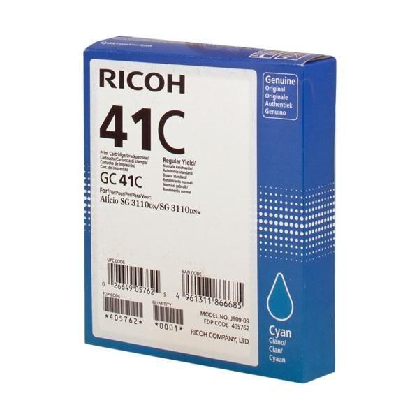 Original Ricoh GC41 Cyan Cartucho de Gel - 405762