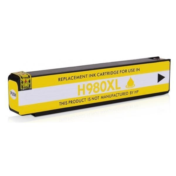 HP 980 Amarillo Cartucho de Tinta Pigmentada Generico - Reemplaza D8J09A