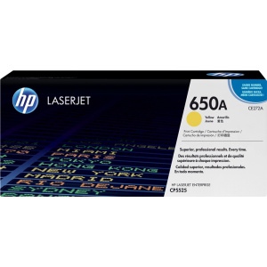 Original HP CE272A Amarillo Cartucho de Toner - 650A