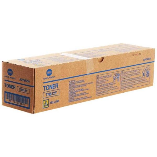Original Konica Minolta TN612 Amarillo Cartucho de Toner - TN612Y/A0VW250
