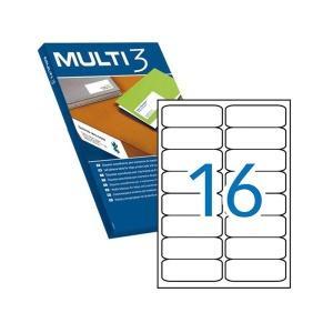 Pack 1.600 Etiquetas Blancas Cantos  Romos 99.1X34.0mm 04727