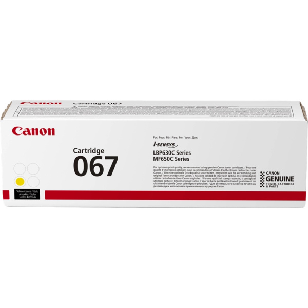 Original Canon 067 Amarillo Cartucho de Toner - 5099C002