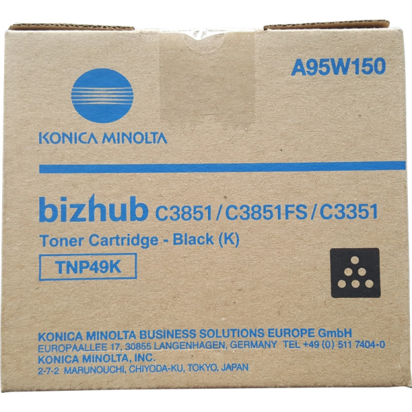 Original Konica Minolta TNP49 Negro Cartucho de Toner - TNP49K/A95W150